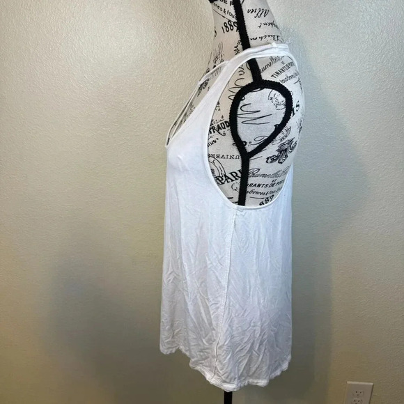Free People We the Free Amelia Tank Casual Relaxed White Size Small - Picture 3 of 7